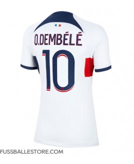 Günstige Paris Saint-Germain Ousmane Dembele #10 Auswärtstrikot Damen 2023-24 Kurzarm